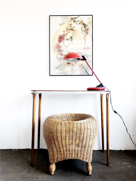 Vintage Wicker Stool