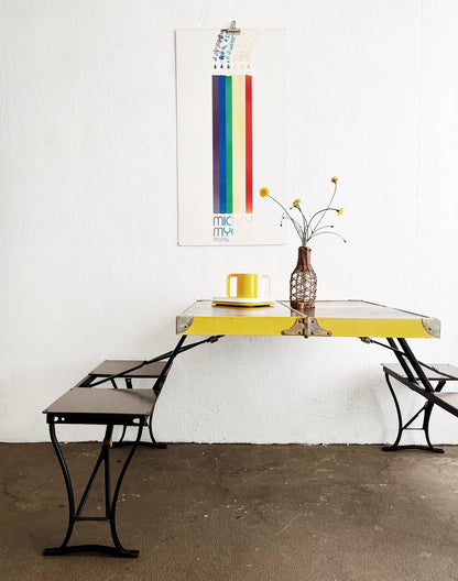 Vintage Folding Picnic Table
