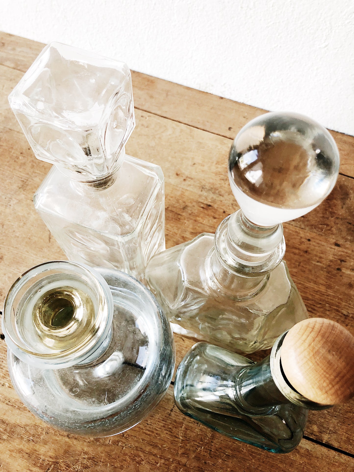 Vintage Glass Decanter Collection