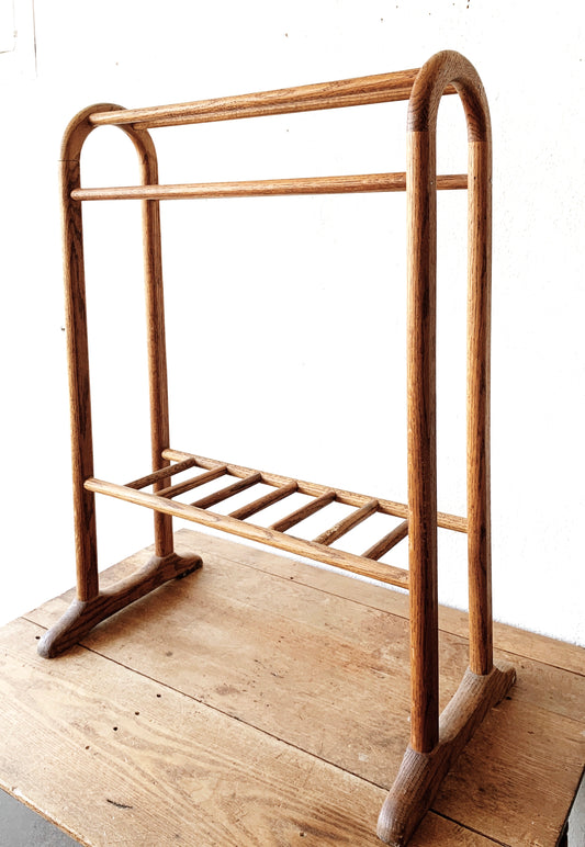 Vintage Oak Quilt Stand
