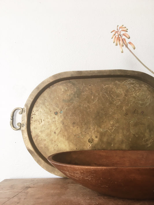 Antique Brass Tray