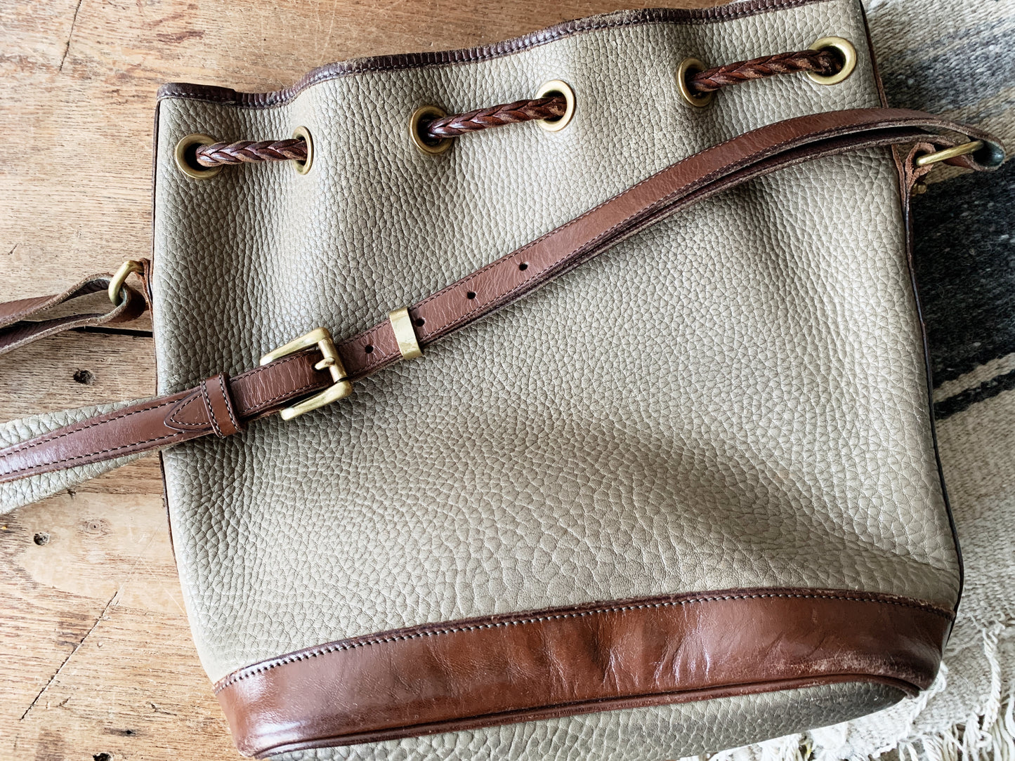 Vintage Dooney & Bourke Cinch Bucket Bag