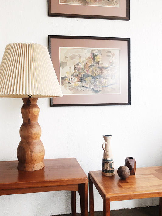 Original N Eng Mid Century Watercolor