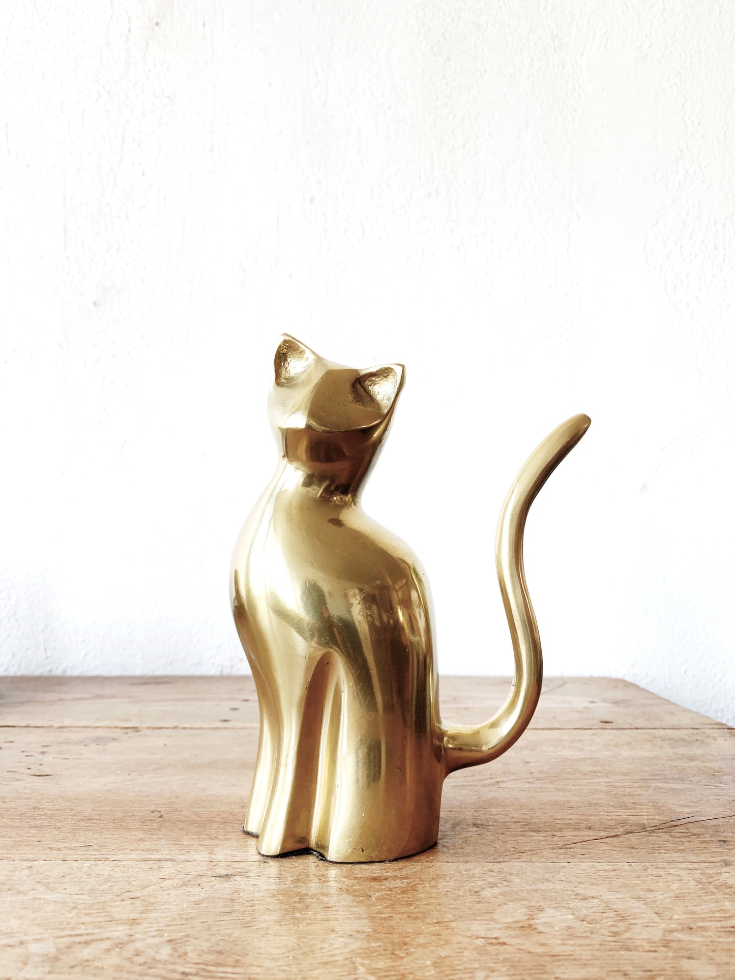 Vintage Brass Cat Figurine