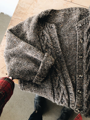 Vintage Hand Knit Boxy Wool Sweater