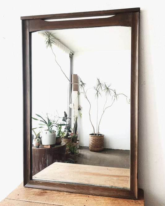 Mid Century Walnut Mirror