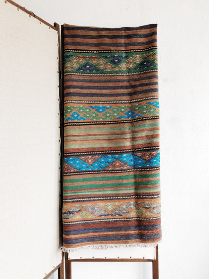 Vintage Turkish Cicim Kilim Rug