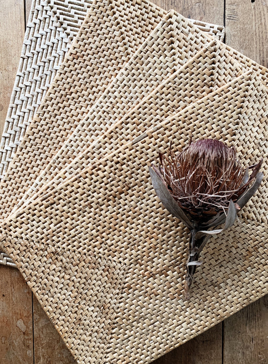 Thick Vintage Placemats Set of Five