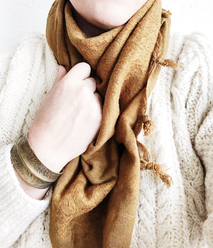 Large Handwoven Indian Scarf