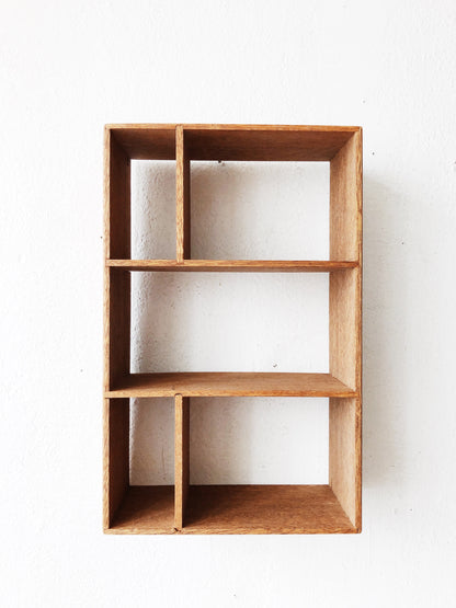 Vintage Divided Cubby Shelf