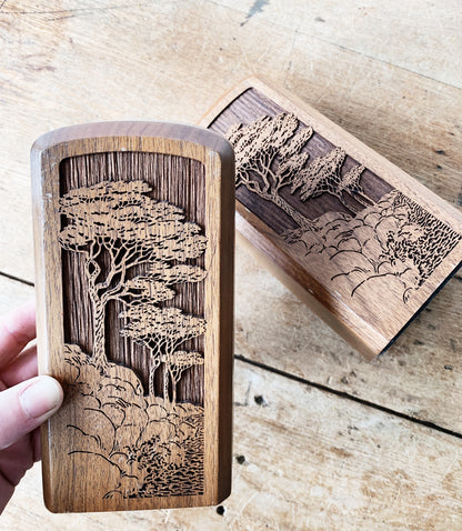 Vintage Cypress Bookends