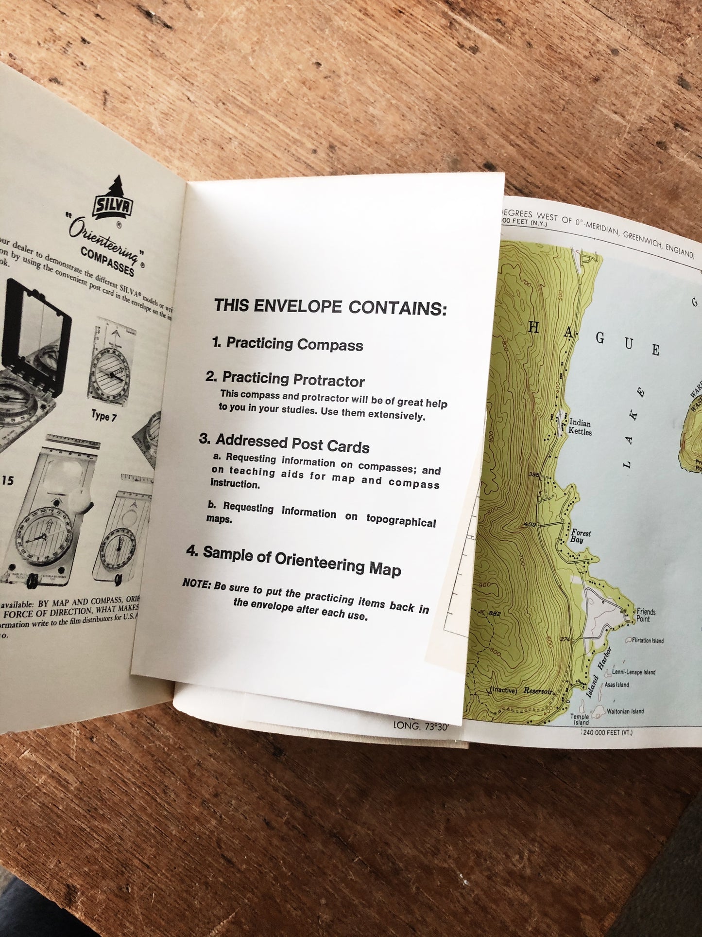 Vintage Map and Compass Guide