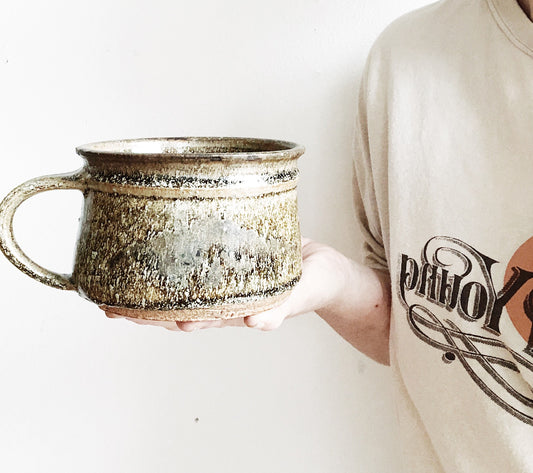 Vintage Pair of Giant Soup Mugs