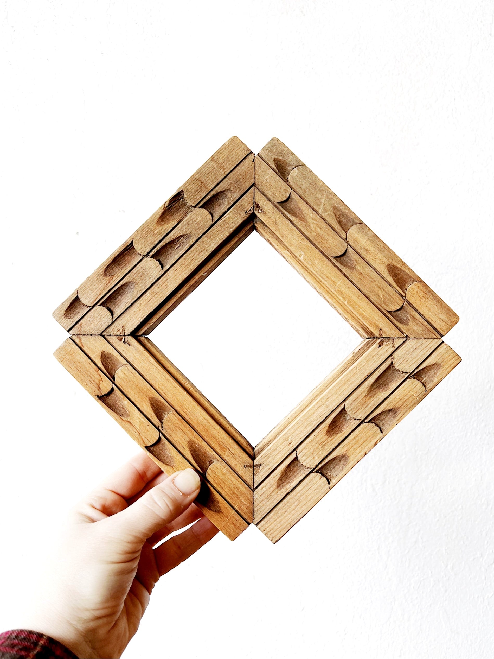 Carved Folk Wood Frame