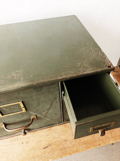 Vintage Military Issue File Cabinet