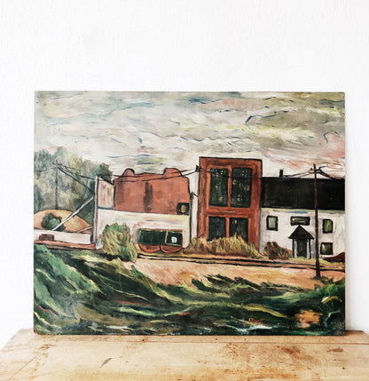 Vintage Naive Style Painting
