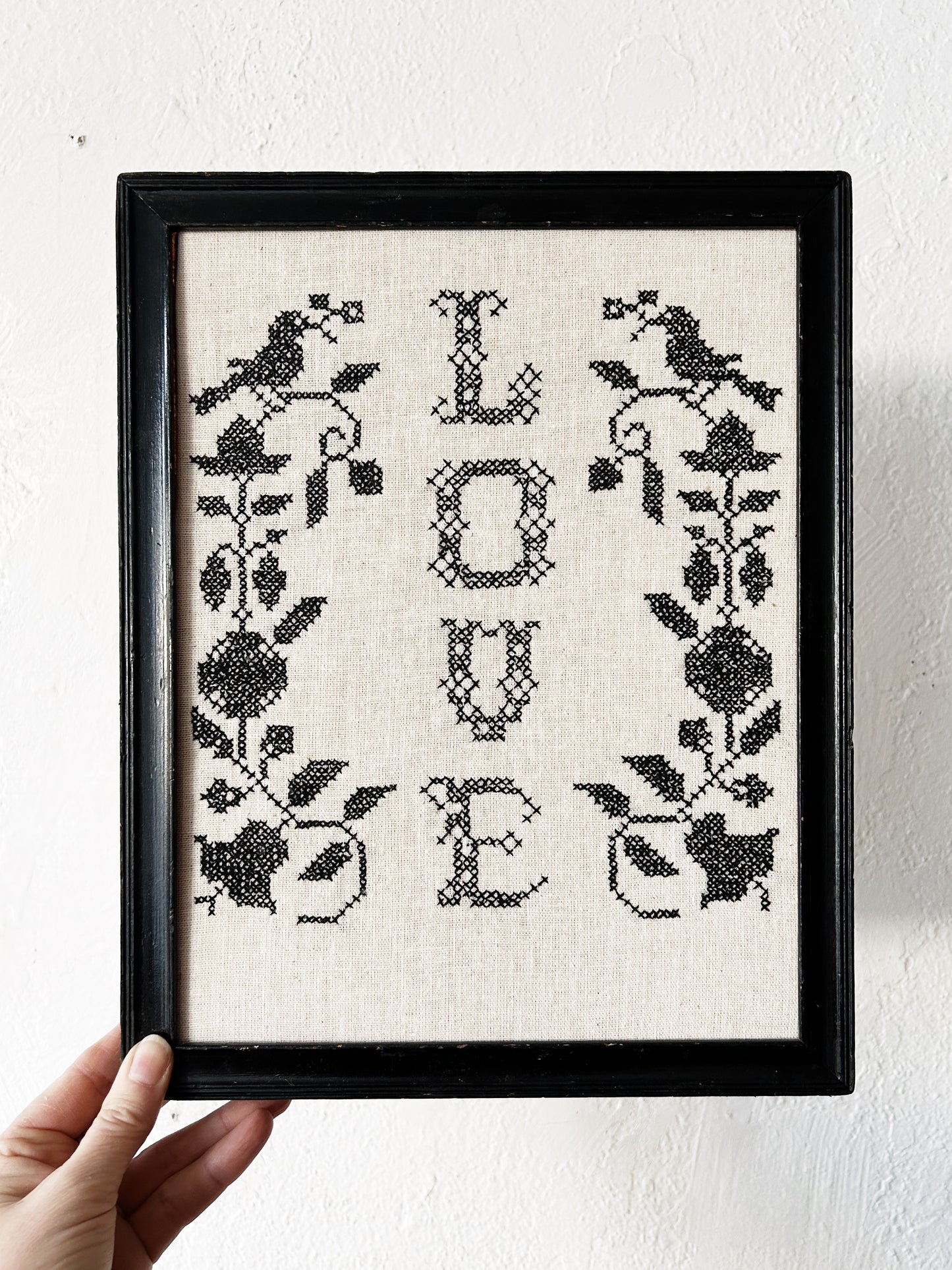 Vintage Framed Needlepoint