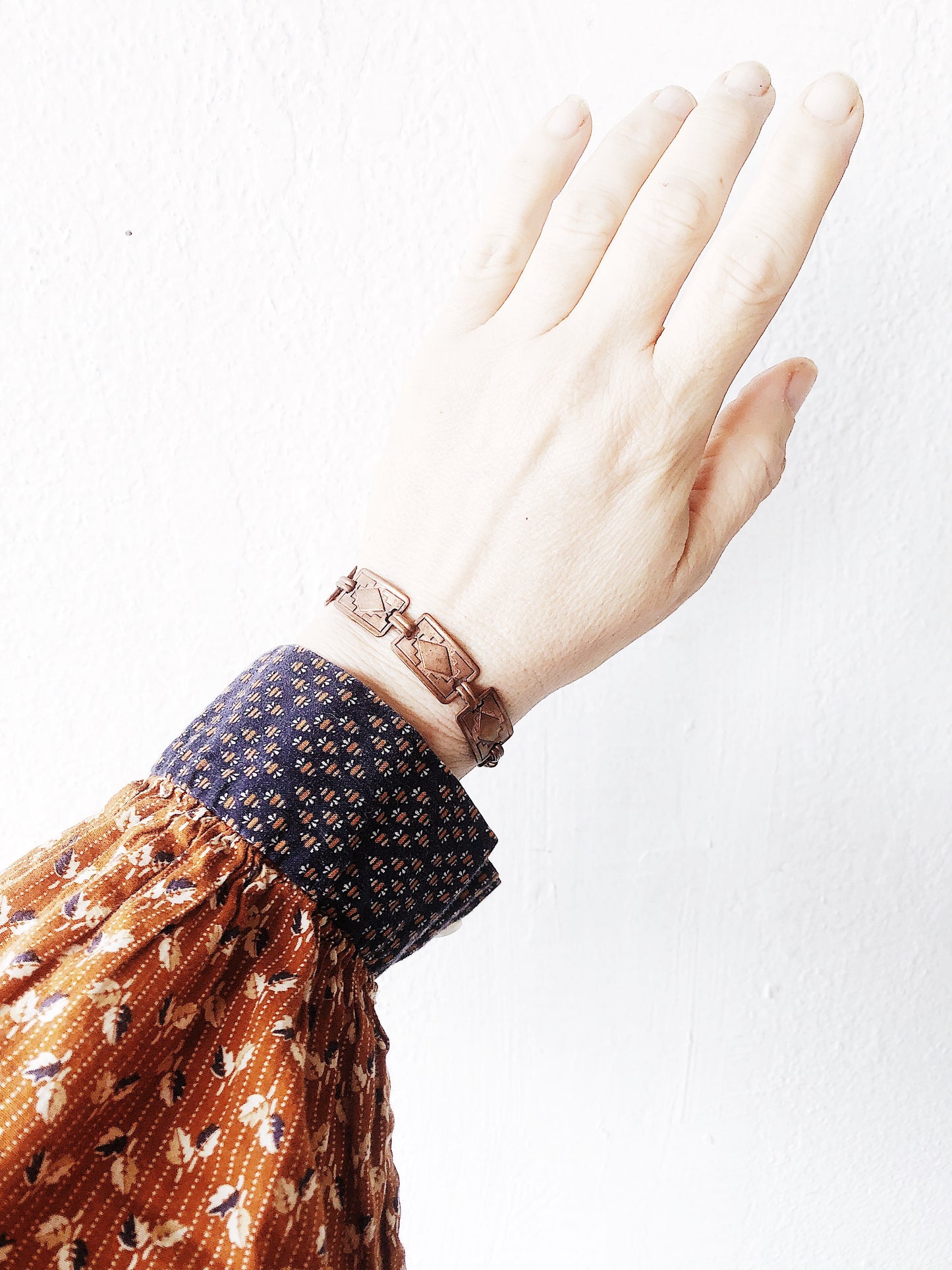 Vintage Copper Link Bracelet