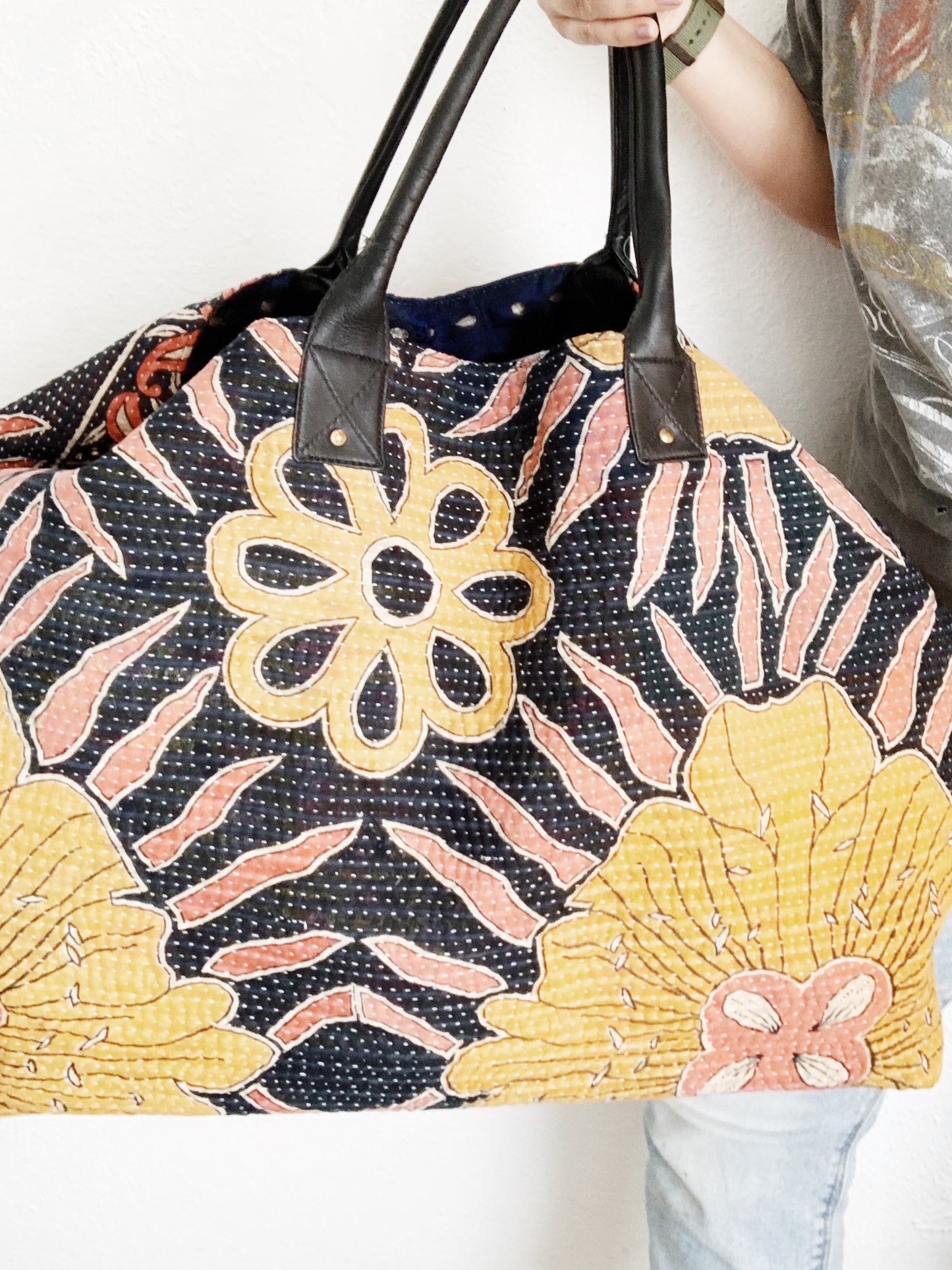 Large Kantha Overnighter Bag