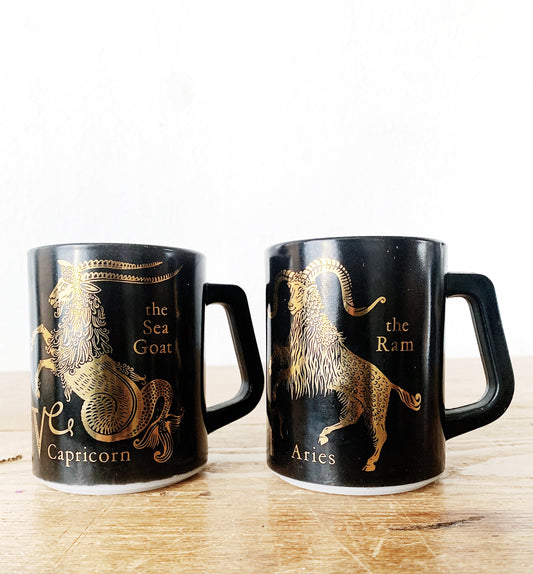 Vintage Fire King Astrology Mug