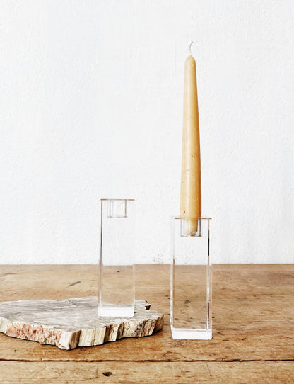 Vintage Crystal Candle Holders