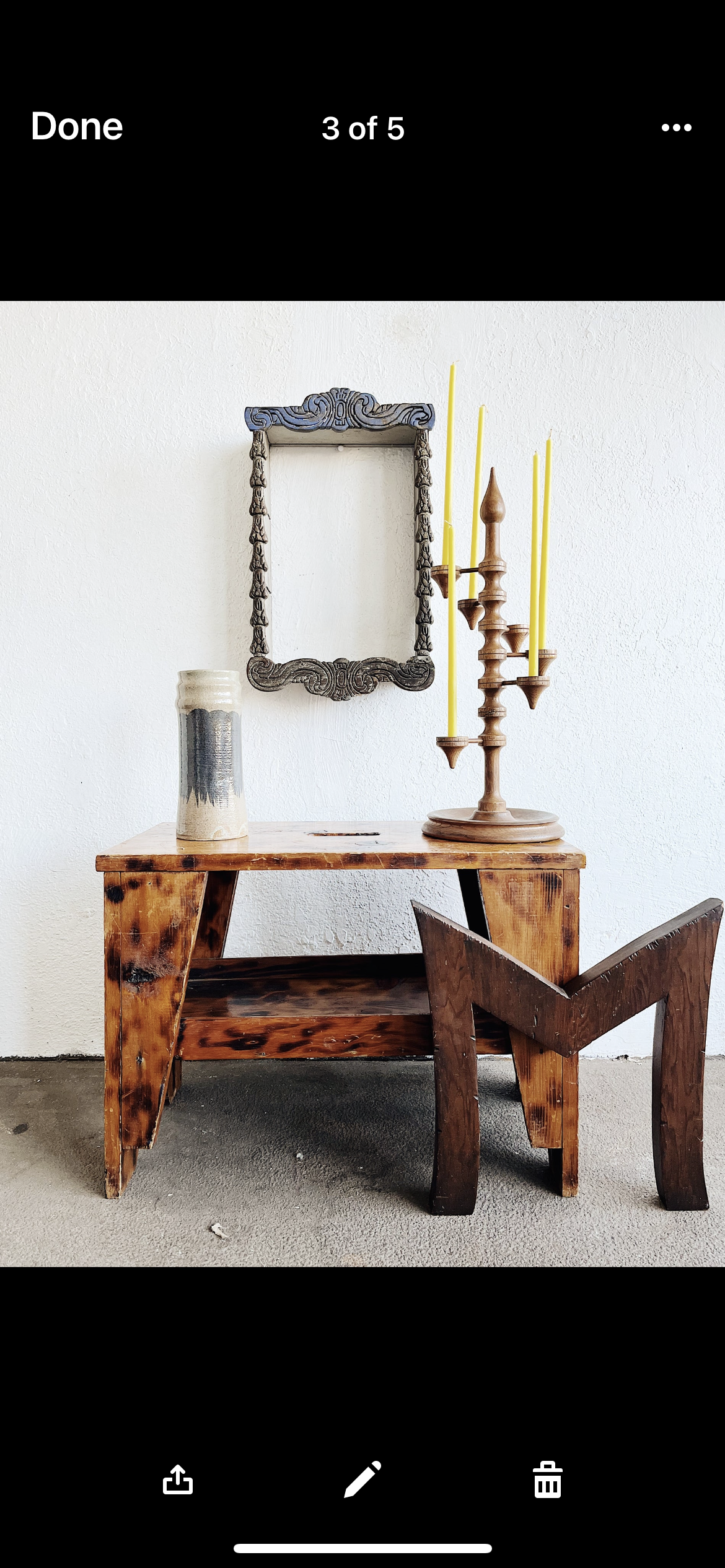 Handmade Tiered Candelabra