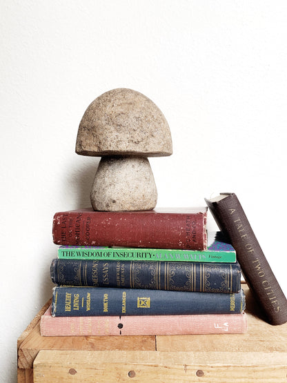 Vintage Cement Garden Mushroom