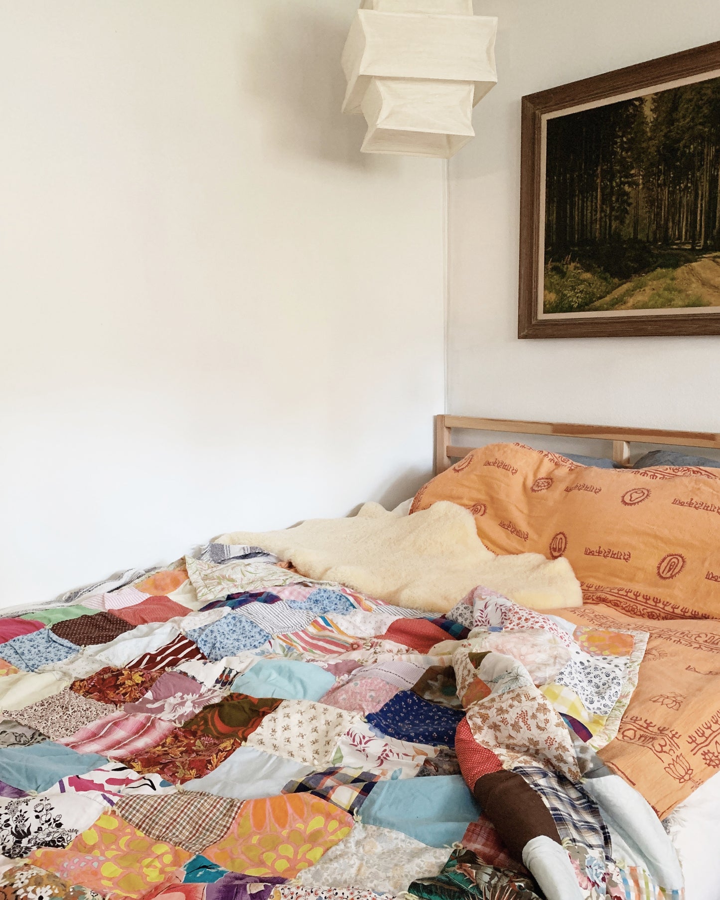 Vintage Handmade Cotton Patchwork Quilt