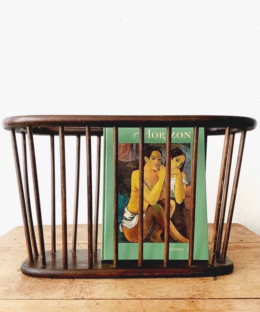 Mid Century Wood Magazine/Album Holder
