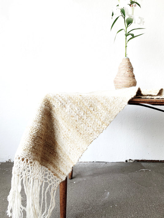 Vintage Woven Wool Table Runner