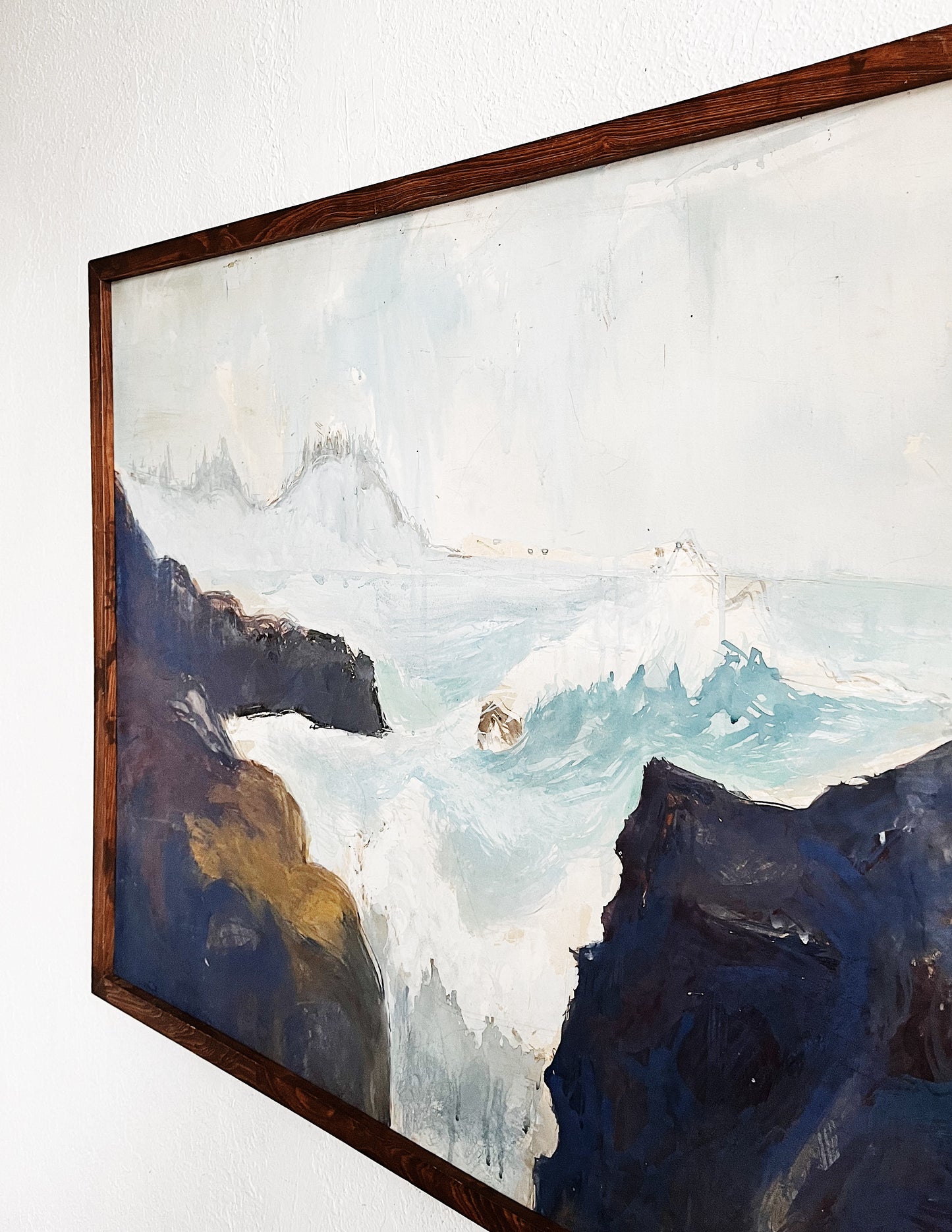 Large Scale Seascape Mixed Media Painting