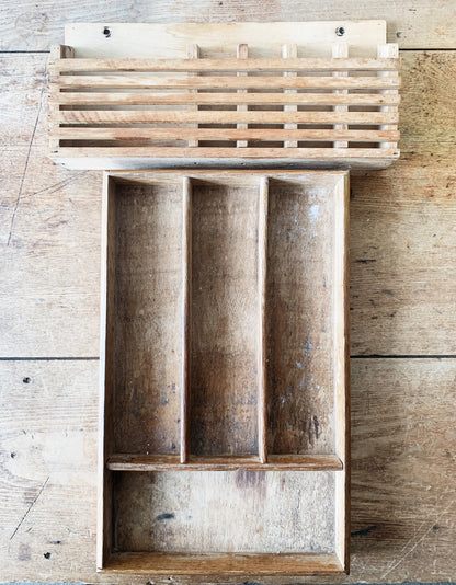 Vintage Wood Organizer