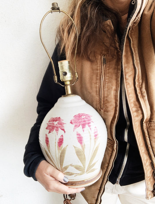Vintage Pottery Lamp