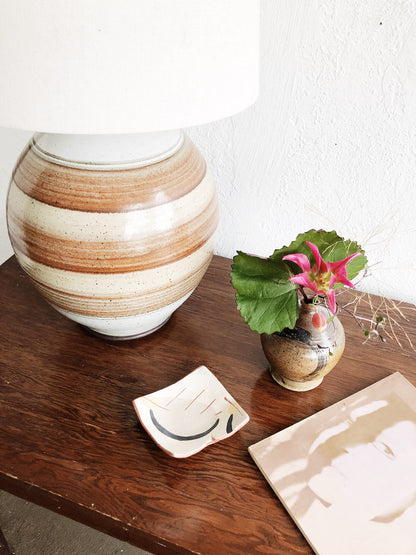 Vintage Handmade Pottery Lamp