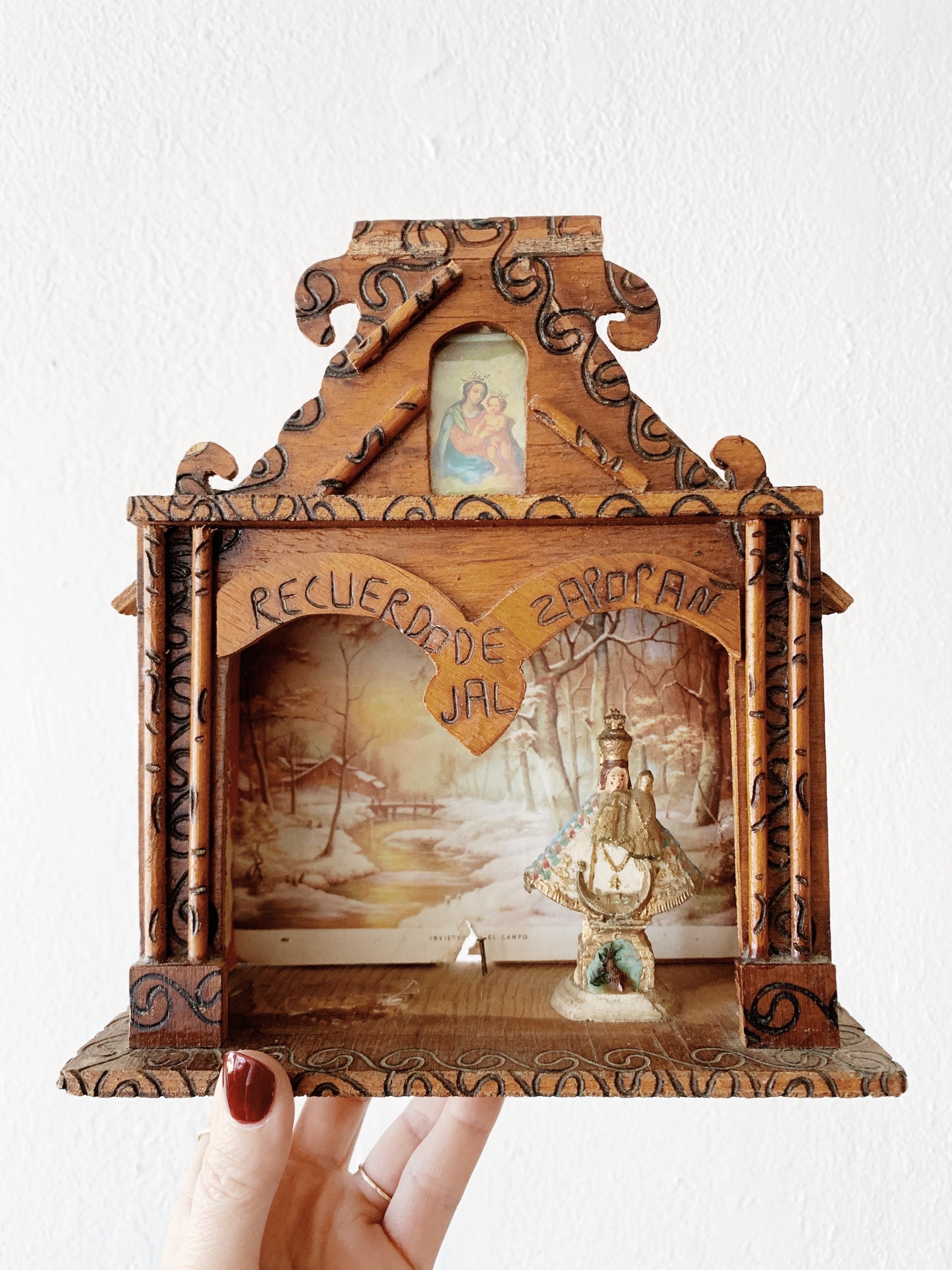 Antique Wood Shrine