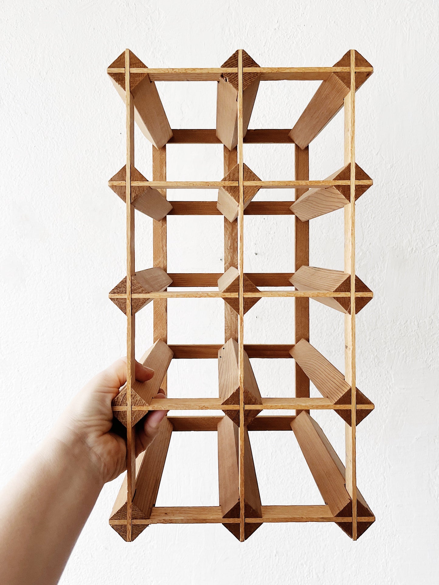 Minimalist Wood Wine Rack