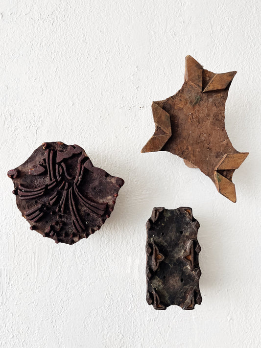 Antique Batik Wood Block Stamps