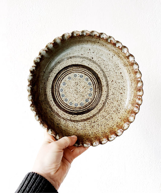Handmade Ceramic Pie Plate