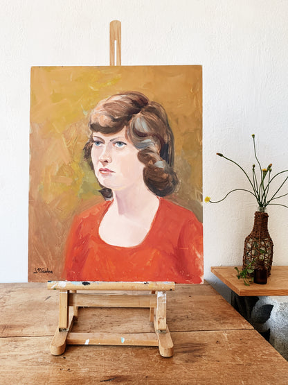 Vintage Adjustable Wood Easel