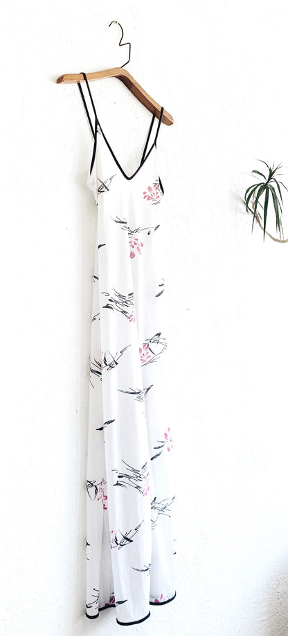 1970’s Long Dress with Spaghetti Straps