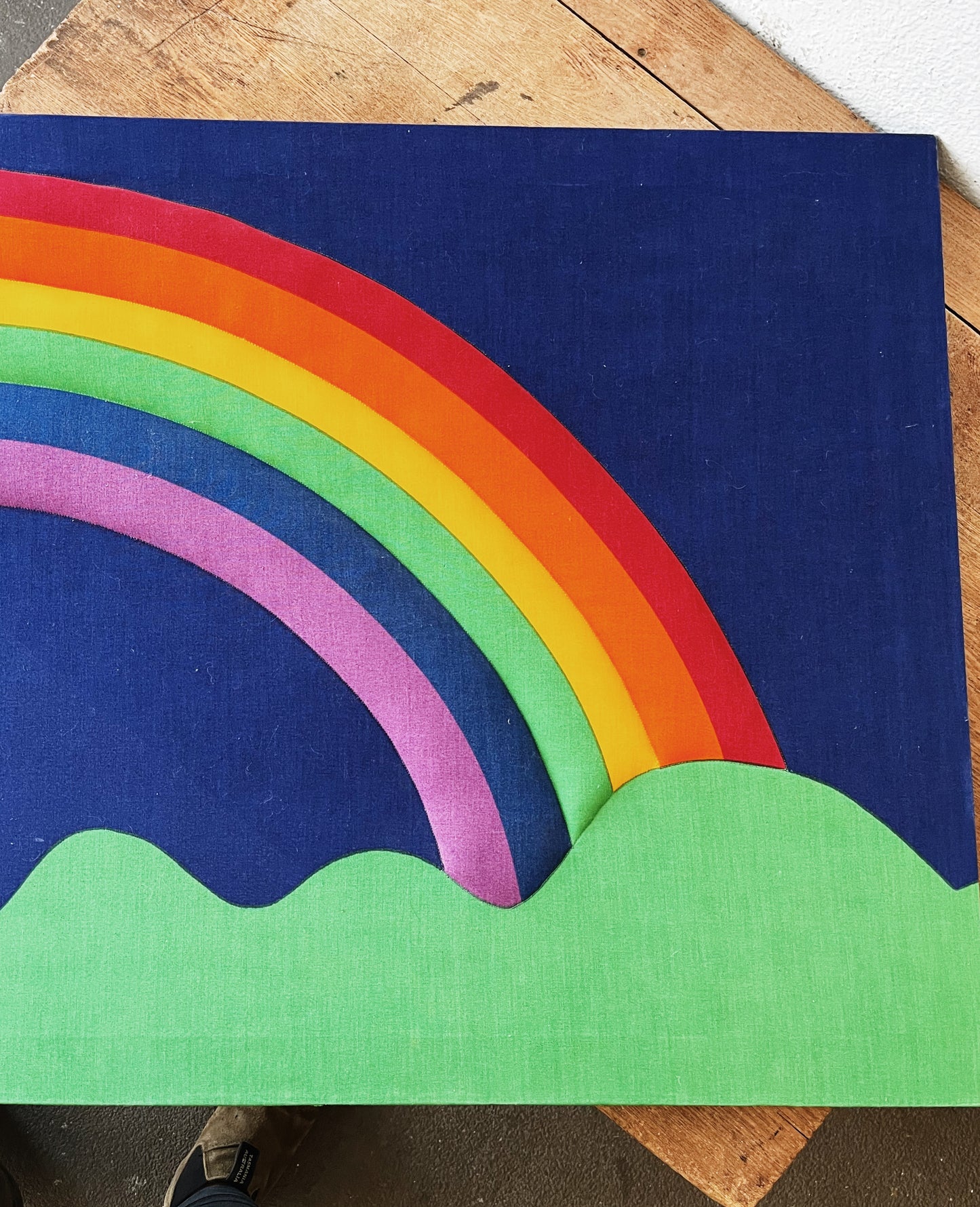 Vintage Finnish Quilted Fabric Art