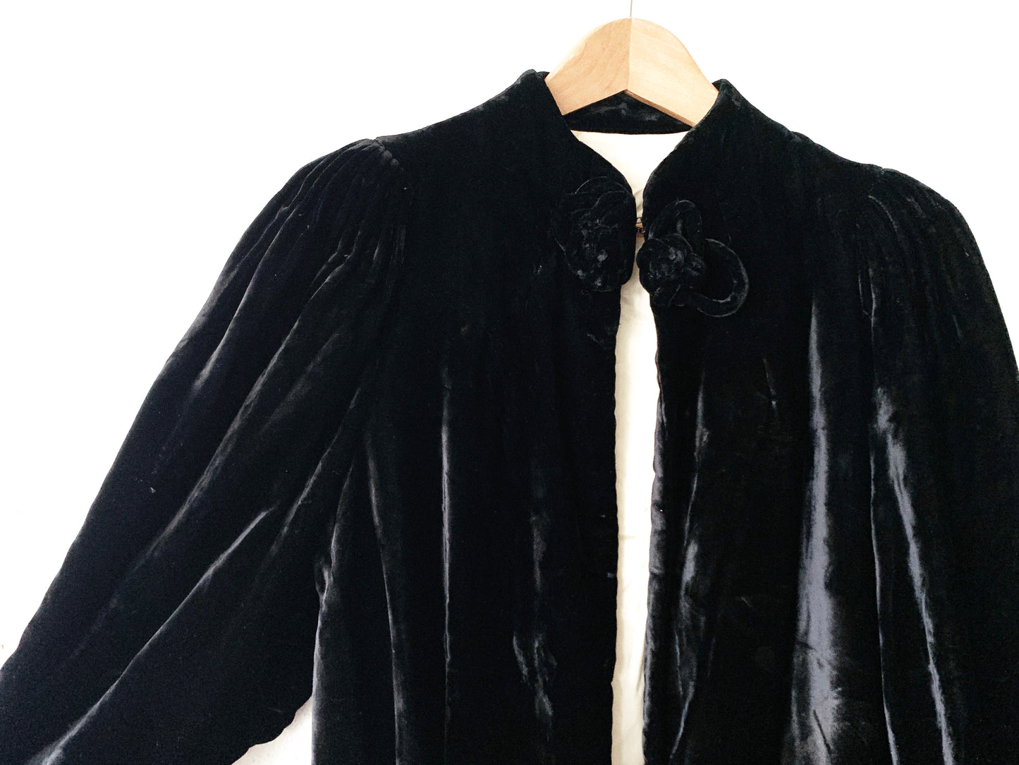 1940’s Velvet Open Front Jacket