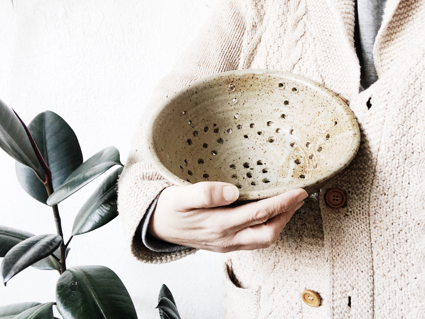 Vintage Ceramic Colander