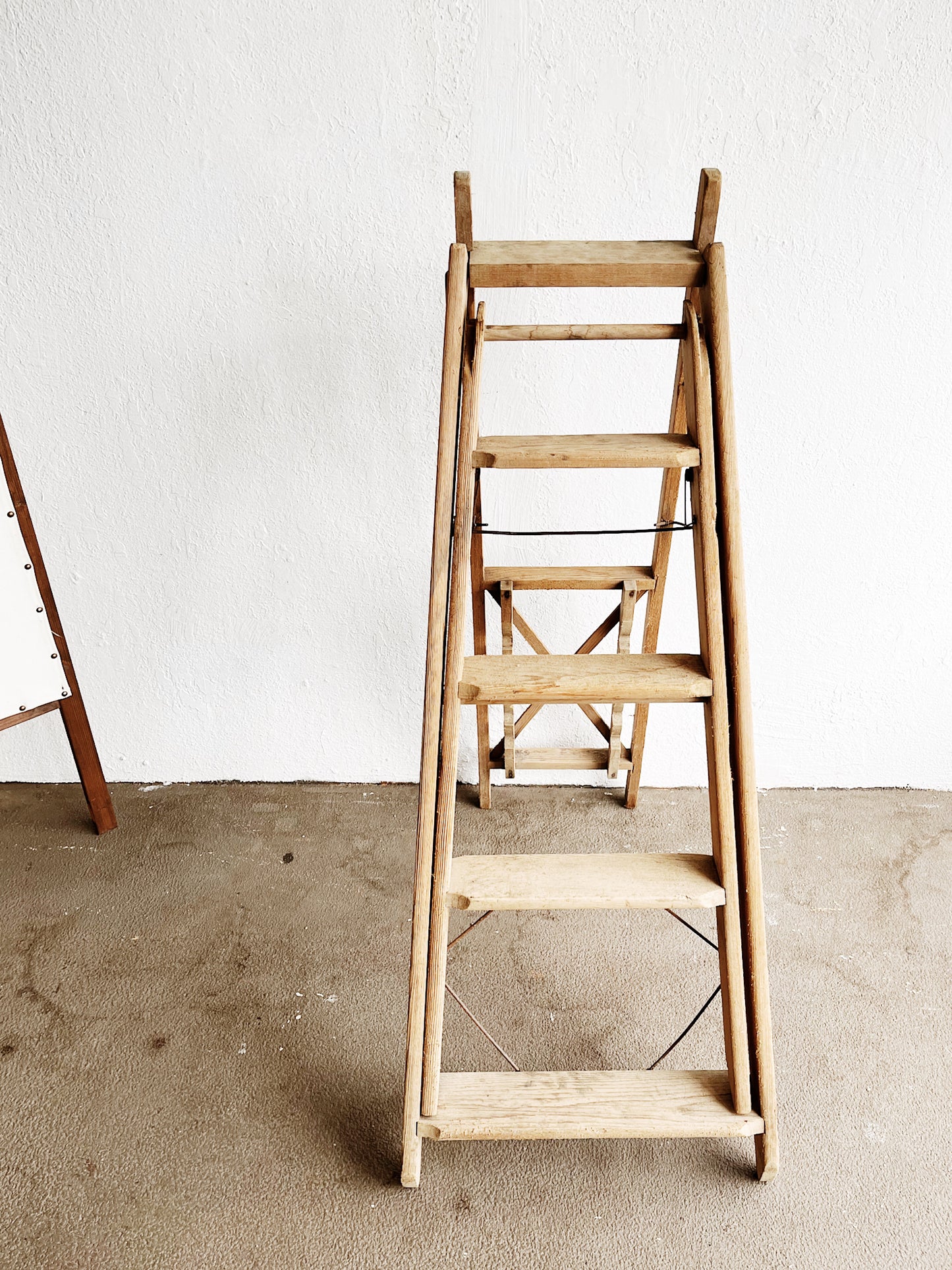 Vintage Industrial Convertible Ladder