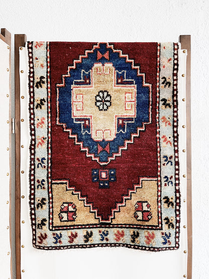 Vintage Turkish Mini Rug