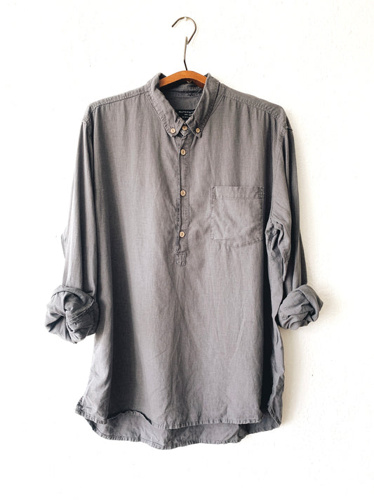 Matchstick Linen Button Up
