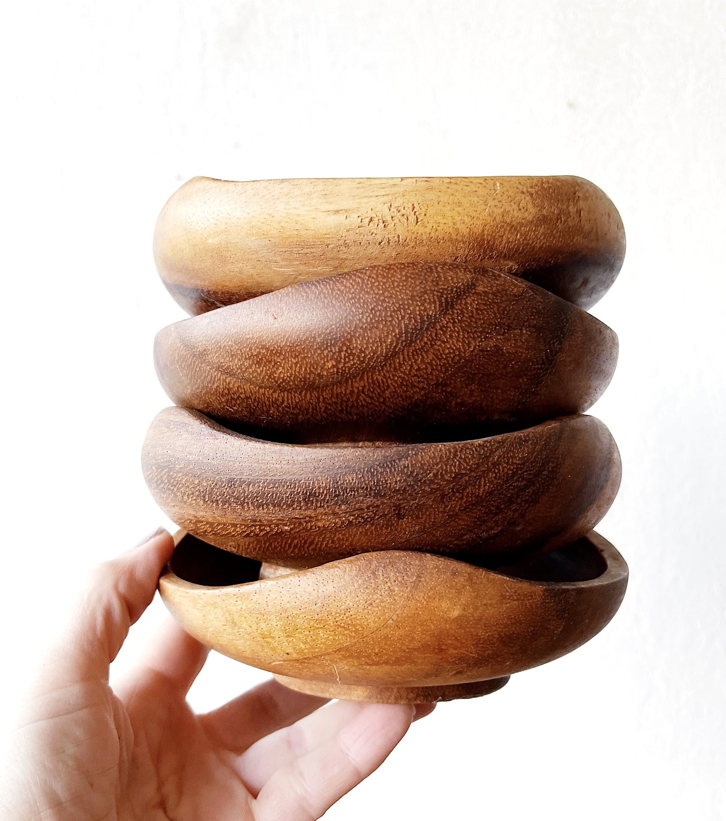 Set of Vintage Wood Bowls