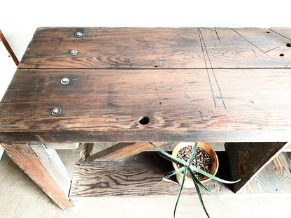 Handmade Vintage Wood Work/Entry Table
