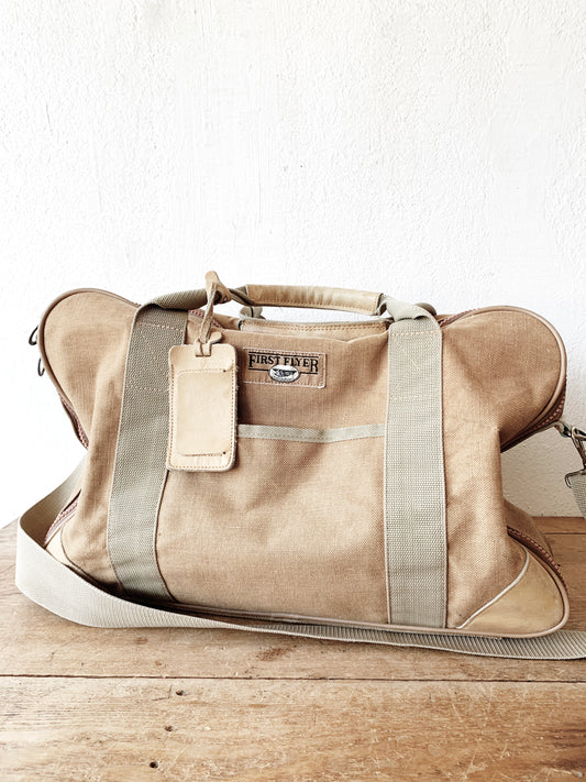 Large Vintage Canvas Travel Bag