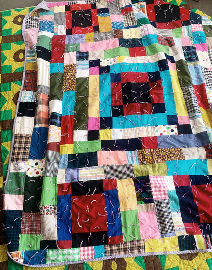 Vintage Handmade Cotton Quilt
